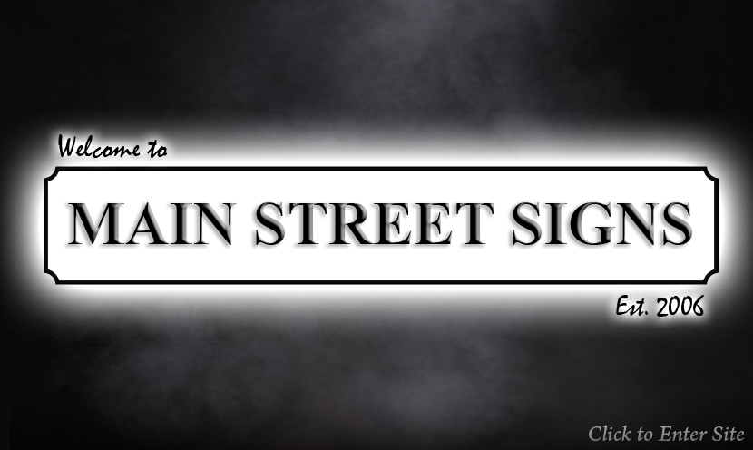 Main Street Signs. Street Sign Manufacturers in Leicester.